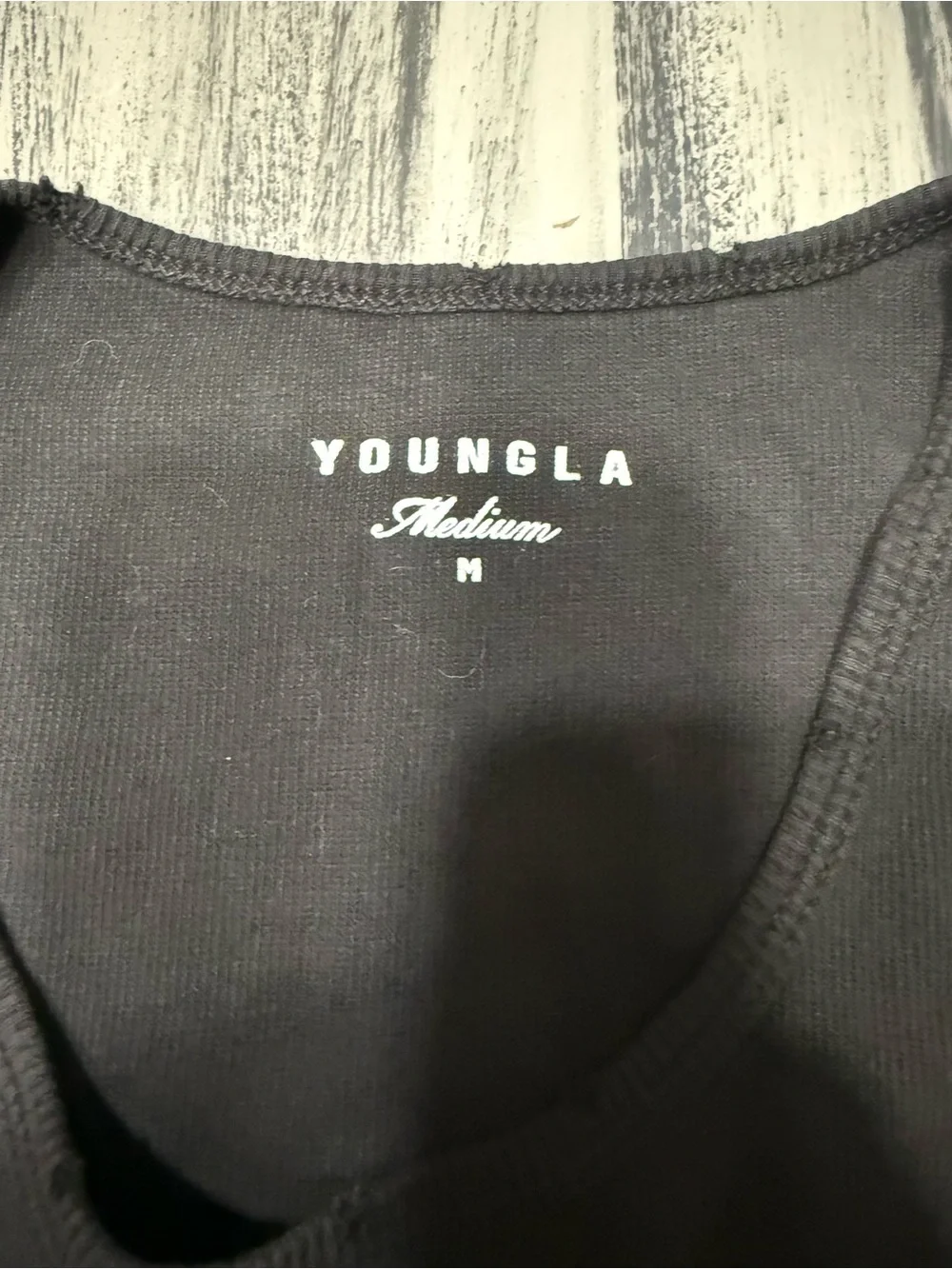 YoungLA Black Tank Top with White Graphic New with Tags! Size Medium - Picture 9 of 9